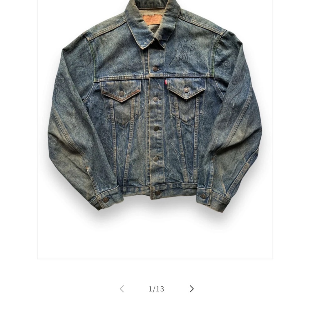 Vintage Levi’s Type lll 1970’s Denim Trucker Jacket, model # 70505-0217 - Picture 8 of 8